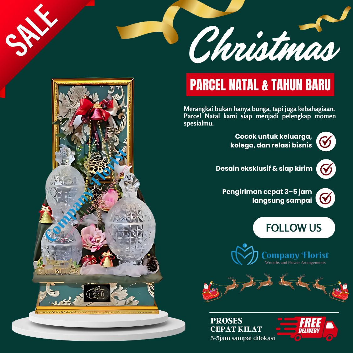 Parcel Natal dan Tahun Baru Siap Kirim – Company Florist